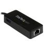Preview: StarTech USB-C auf Gigabit Netzwerkadapter mit extra USB Anschluss - USB 3.1 Gen 1 (5 Gbit/s)