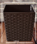 Preview: Blumentopf Braun 150x150 mm – Rattanoptik robust & stilvoll