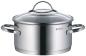 Preview: WMF Provence Plus Topf-Set Bratentopf (2,5l), Fleischtöpfe(1,9l), (3,3l), (5,7l), Stielkasserolle (1,7l) silber