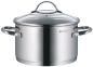 Preview: WMF Provence Plus Topf-Set Bratentopf (2,5l), Fleischtöpfe(1,9l), (3,3l), (5,7l), Stielkasserolle (1,7l) silber