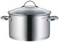 Preview: WMF Provence Plus Topf-Set Bratentopf (2,5l), Fleischtöpfe(1,9l), (3,3l), (5,7l), Stielkasserolle (1,7l) silber