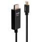 Preview: LINDY Mini-DisplayPort an HDMI Adapterkabel mit HDR 0,5m