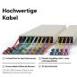 Preview: Patchbox.one Kupferkassette 46RU (2,5 m), Cat. 6a, U/UTP, PoE++, grün