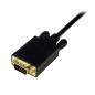 Preview: StarTech Mini DisplayPort auf VGA Kabel 1,8m | mDP auf VGA Adapter schwarz