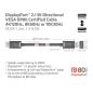 Preview: Club3D DP-Kabel 2.1 DP80 zertifiziert 1.2m 10K/8K/4K St/St retail
