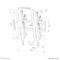 Preview: Wandhalterung. neigbar. für 24-55" Bildschirme 50KG WL35S-850BL12 Neomounts