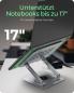 Preview: ICY BOX IB-NH300-R Höhenverstellbarer und rotierender Notebookhalter für Notebooks bis 17