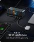Preview: 11-in-1 DockingStation mit Power Delivery Lade-Ports und großem LCD-Display, mit 160 W GaN Lade-Adapter