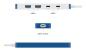 Preview: TARGUS HyperDrive Flex 4 Port USB-C Hub Blue
