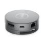 Preview: Dell DA310 7-in-1 USB-C Travel Adapter – Mobile Dockingstation mit HDMI, DP, VGA, RJ45 & Power Delivery