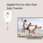 Preview: TP-Link AV1000 Powerline Adapter Kit PA7017P mit Steckdose – Gigabit LAN, 1000 Mbit/s