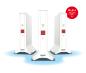 Preview: AVM MESH SET 4200 3-PACK Dual-Band (2,4 GHz/5 GHz) Wi-Fi 6E (802.11ax) Rot, Weiß