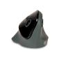 Preview: BakkerElkhuizen PRF Mouse Wireless Dark Grey – Ergonomische Vertikale Funkmaus mit 1600 DPI & USB-A/USB-C Adapter