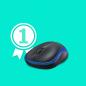 Preview: Logitech M185 Blau Maus Beidhändig RF Wireless Optisch 1000 DPI