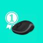 Preview: Logitech M185 Wireless schwarz / grau