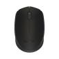 Preview: Logitech B170 Kabellose Funkmaus 2,4 GHz Optisch Beidhändig Schwarz für PC & Notebook