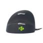 Preview: R-Go Maus HE ergonomisch links USB groß schwarz/silber