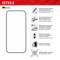 Preview: Displex Full Cover Schutzglas für Iphone 15/15 Pro