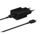Preview: Samsung EP-T1510  USB-C Schnellladegerät mit Datenkabel 15 Watt schwarz