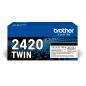 Preview: Brother Toner TN-2420 TWIN DoppelPack 2x 3000 Seiten schwarz Tonerkartusche