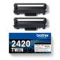 Preview: Brother Toner TN-2420 TWIN DoppelPack 2x 3000 Seiten schwarz Tonerkartusche