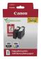 Preview: Canon PG-585 / CL-586 schwarz, color Druckerpatronen + Fotopapier, 2er-Set