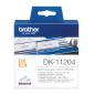 Preview: Brother DK11204 Einzeletiketten Schwarz auf Weiß 17x54mm 400 Stück