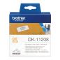 Preview: Brother DK-11208 Einzeletiketten 38 x 90 mm Schwarz auf Weiß 400 Stück Original