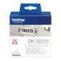 Preview: Brother DK-22212 Endlosetiketten 62 mm Schwarz auf Weiß 15,24 m Original