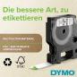 Preview: DYMO S0720720 D1 Original Etikettenband Schwarz auf Rot – 9 mm x 7 m