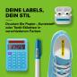 Preview: DYMO S0721660 LetraTag Original Schriftband Weiß – Schwarz, 12 mm x 4 m
