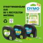 Preview: DYMO S0721660 LetraTag Original Schriftband Weiß – Schwarz, 12 mm x 4 m