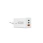 Preview: HAMA Schnellladegerät GaN 2x USB-C PD 1x USB-A QC 65W Weiss