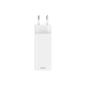 Preview: HAMA Schnellladegerät GaN 2x USB-C PD 1x USB-A QC 65W Weiss