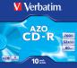 Preview: Verbatim CD-R AZO Crystal 700MB 52x 10er Jewelcase