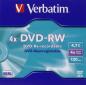 Preview: Verbatim DVD-RW 4,7 GB 4x Matt Silver – Wiederbeschreibbare DVD 4x Speed, Jewel Case