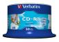 Preview: Verbatim CD-R AZO Printable  – 50 Rohlinge 52x Speed 700MB wide printable generic