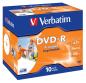 Preview: Verbatim - 10 x DVD-R - 4.7GB 16x - breite bedruckbare Flche fürFotos - Jewelcase (Schachtel) - Speichermedium (43521)