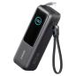 Preview: ANKER PowerBank 25.000mAh 165W 3x 100W USB-C 1x USB-A mit Smart Display zwei integrierte Ladekabel schwarz