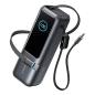 Preview: ANKER PowerBank 25.000mAh 165W 3x 100W USB-C 1x USB-A mit Smart Display zwei integrierte Ladekabel schwarz