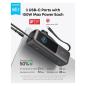 Preview: ANKER PowerBank 25.000mAh 165W 3x 100W USB-C 1x USB-A mit Smart Display zwei integrierte Ladekabel schwarz