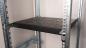 Preview: Equip Variabler 19 Zoll Fachboden 1HE 350 mm Schwarz | Rack Ablage bis 100 kg | Serverschrank Regalboden