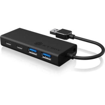 4-Port Hub ICY BOX IB-HUB1426-U3 2x USB-C & 2x USB 3.2