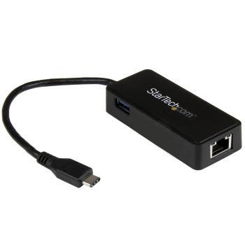 StarTech USB-C auf Gigabit Netzwerkadapter mit extra USB Anschluss - USB 3.1 Gen 1 (5 Gbit/s)