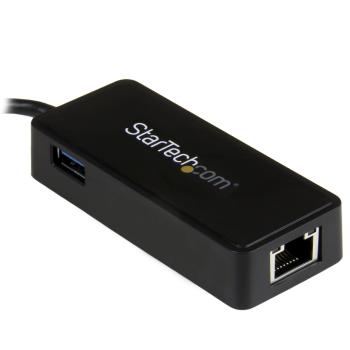 Preview: StarTech USB-C auf Gigabit Netzwerkadapter mit extra USB Anschluss - USB 3.1 Gen 1 (5 Gbit/s)