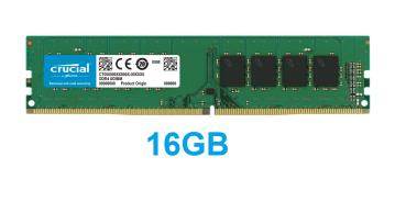 Crucial 16GB DDR4 3200MHz CL22 DIMM RAM