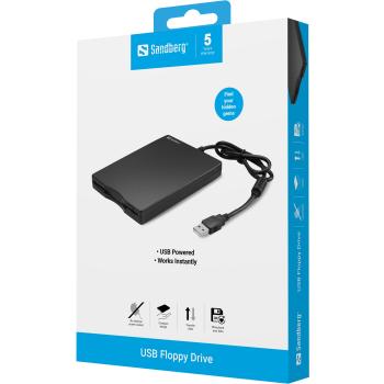 Preview: USB Slim Floppy extern Sandberg