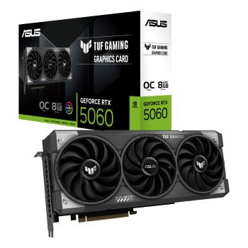 ASUS TUF Gaming GeForce RTX 5060 OC Edition 8GB GDDR7 Grafikkarte – DLSS 4 PCIe 5.0 Triple-Fan RGB,