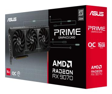 Preview: RX 9070 16G Asus PRIME EVO GDDR6