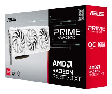 Preview: RX 9070XT 16GB ASUS PRIME GDDR6 WHITE